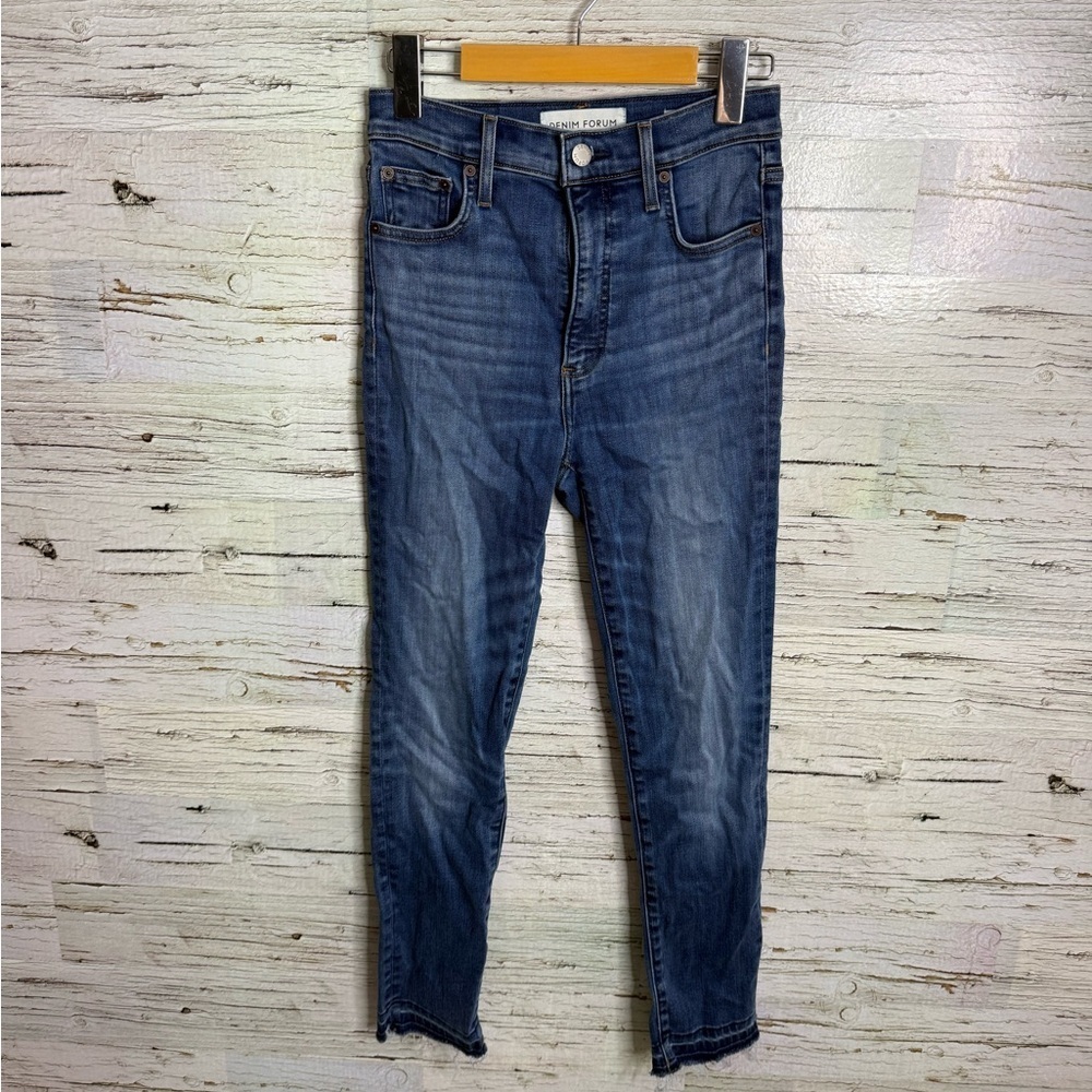 Denim Forum Lola High Rise Skinny Crop Jeans Size 26